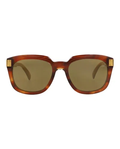 Dunhill Square-frame Recycled Acetate Sunglasses In Brown
