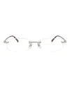 Dunhill 56mm Rimless Rectangular Optical Glasses In Neutral