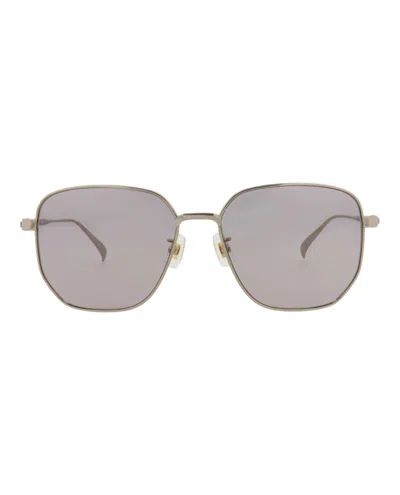 DUNHILL SQUARE-FRAME TITANIUM SUNGLASSES