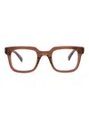 Dunhill Square/rectangle Men's Optical Frames In Brown