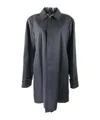 Dunhill Standing Collar And Long-sleeved Windbreaker In Black
