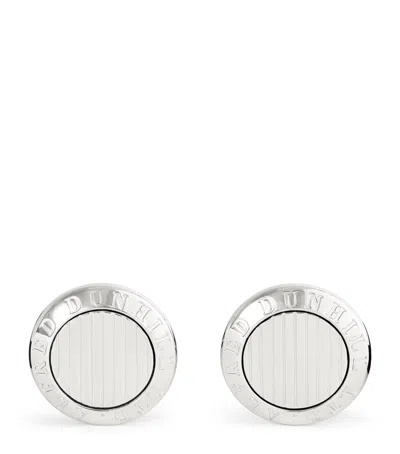 Dunhill Sterling Silver Ad Coin Cufflinks