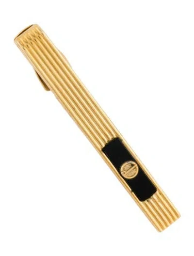 Pre-owned Dunhill Stone Logo Tie Bar In Multi