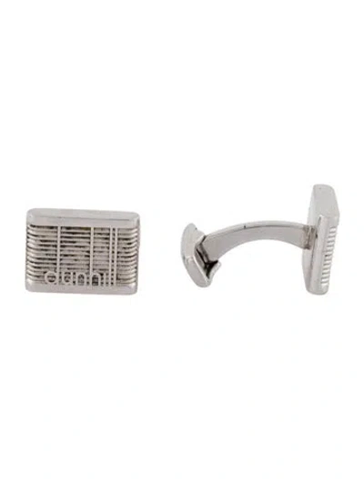 Pre-owned Dunhill Striped Logo Cufflinks In Multi