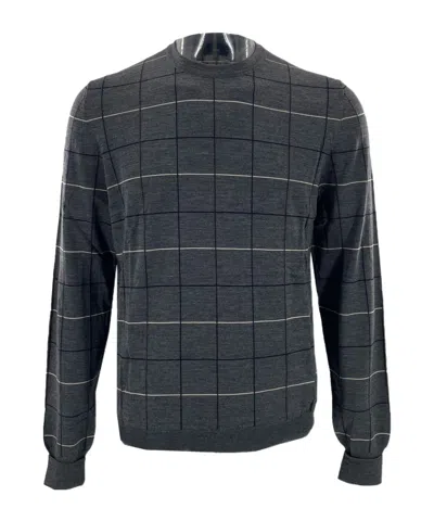 Dunhill Striped Long-sleeved Sweater In Black