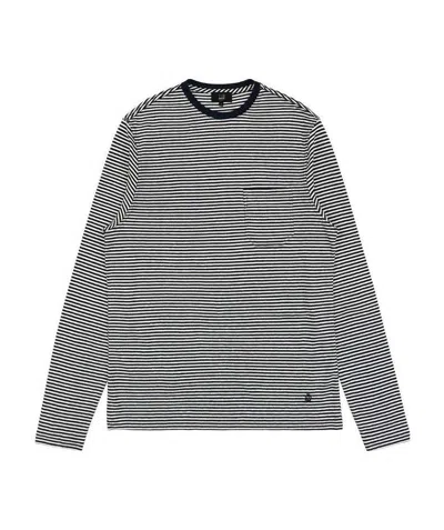 Dunhill Striped Long-sleeved T-shirt In Black