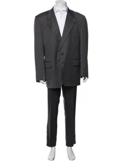 Pre-owned Dunhill Striped Two-piece Blazer In Grey