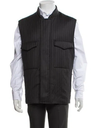 Pre-owned Dunhill Striped Vest In Grey