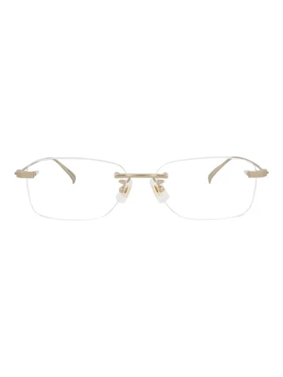 Dunhill Stylish Square Titanium Eyeglasses For Men In Silver