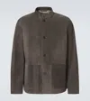 Dunhill Suede Jacket In Gray