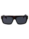 Dunhill Tortoiseshell-effect Rectangle-frame Sunglasses In Brown