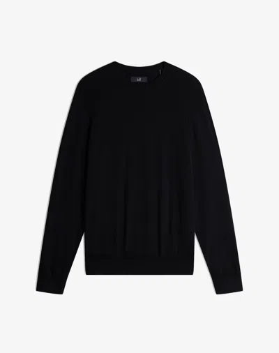 Dunhill Superfine Cashmere Crew Neck Jumper In Black
