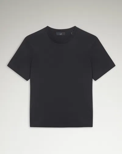 Dunhill Supima Cotton Short Sleeve T-shirt In Blue
