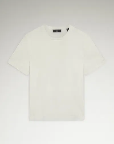 Dunhill Supima Cotton Short Sleeve T-shirt In White