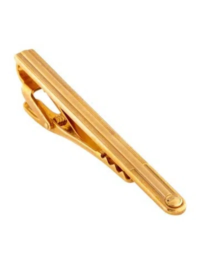 Pre-owned Dunhill Textured Logo Tie-clip In Multicolor