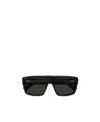 Dunhill Tinted-lenses Rectangle-frame Sunglasses In Black
