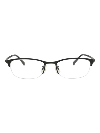 Dunhill 52mm Half Rim Rectangular Optical Glasses In Purple