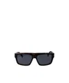 Dunhill Tortoiseshell-effect Rectangle-frame Sunglasses In Black
