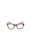 Dunhill Tortoiseshell Logo Plaque Glasses In Multicolor