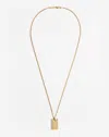 DUNHILL TRANSMISSION YELLOW GOLD NECKLACE