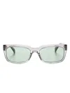 Dunhill Transparent Rectangular-frame Sunglasses In Grau