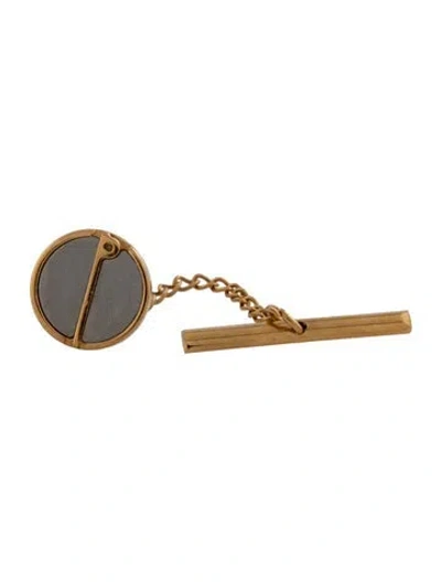 Pre-owned Dunhill Two Tone Chain Tie Tac In Multicolor