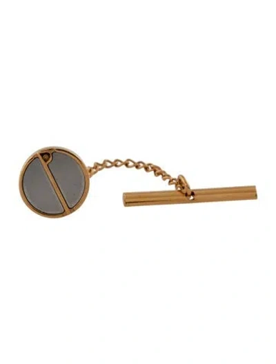 Pre-owned Dunhill Two Tone Chain Tie Tac In Multicolor