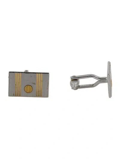 Pre-owned Dunhill Two Tone Cufflinks In Multi