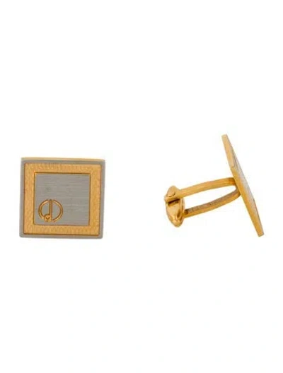 Pre-owned Dunhill Two Tone Cufflinks In Multicolor