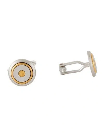 Pre-owned Dunhill Two Tone Cufflinks In Multicolor