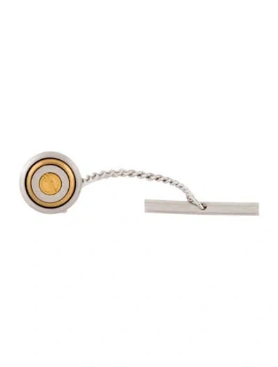 Pre-owned Dunhill Two-tone Brooch Pin In Multicolor