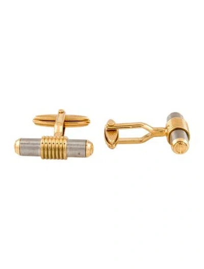 Pre-owned Dunhill Two-tone Cufflink In Multi
