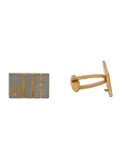 Pre-owned Dunhill Two-tone Cufflinks In Multi