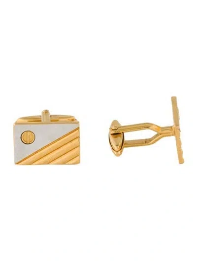 Pre-owned Dunhill Two-tone Cufflinks In Multi