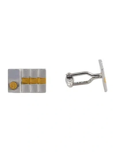 Pre-owned Dunhill Two-tone Cufflinks In Multi