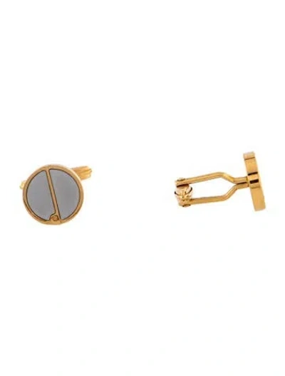 Pre-owned Dunhill Two-tone Logo Cuff Links In Multicolor