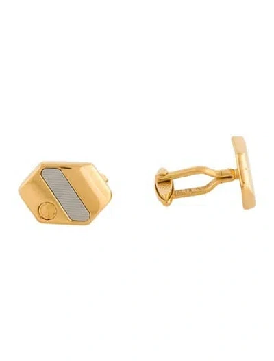 Pre-owned Dunhill Two-tone Logo Cufflinks In Multi