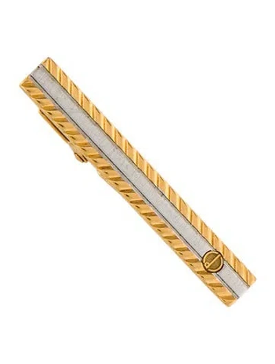 Pre-owned Dunhill Two-tone Logo Tie Clip In Multi