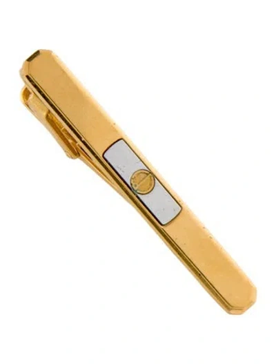 Pre-owned Dunhill Two-tone Logo Tie Clip In Multi