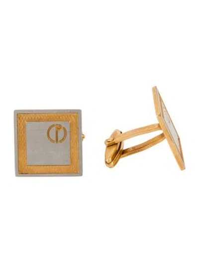 Pre-owned Dunhill Two-tone Square Cufflinks In Multi