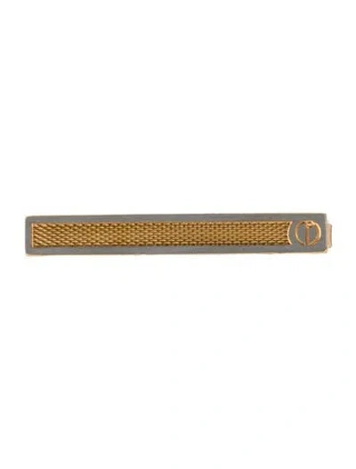Pre-owned Dunhill Two-tone Textured Tie Clip In Multi