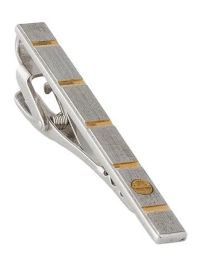 Pre-owned Dunhill Two-tone Tie Clip In Multi