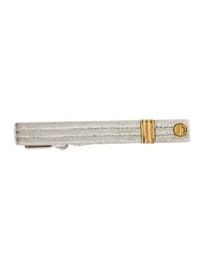 Pre-owned Dunhill Two-tone Tie Clip In Multi