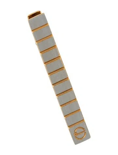 Pre-owned Dunhill Two-tone Tie Clip In Multicolor