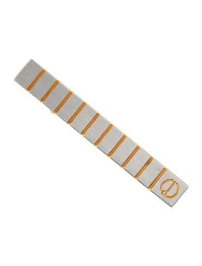Pre-owned Dunhill Two-tone Tie Clip In Multicolor
