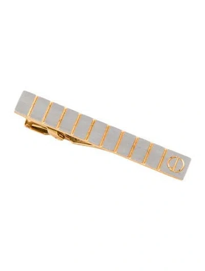 Pre-owned Dunhill Two-tone Tie Clip In Silver