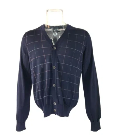 Dunhill V-neck Long-sleeved Sweater In Black