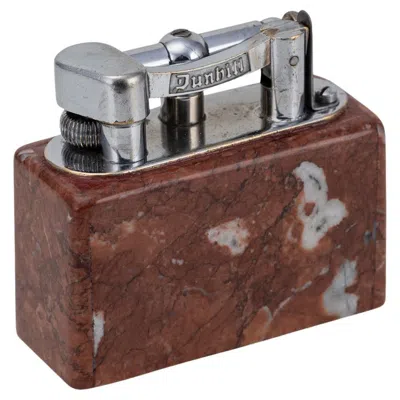 Pre-owned Dunhill Vintage 20th Century Rare Italian Pink Marble  Table Lighter C.1955