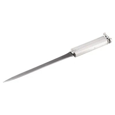 Pre-owned Dunhill Vintage 20thc Silver Plated Lighter / Letter Opener By , Made In England
