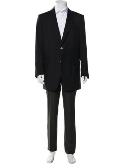 Pre-owned Dunhill Vintage Mohair Blazer In Blue